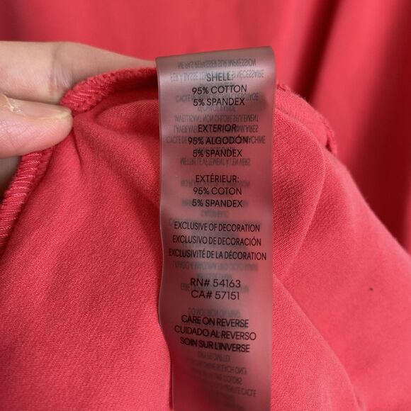 Calvin Klein Hooded Sweatshirt Dress 2X Pink Short Sleeve Relaxed - Picture 6 of 7